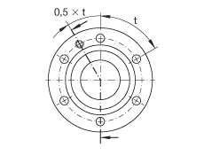 推力角接觸球軸承 ZKLF3590-2RS, 雙向，螺釘安裝，兩側(cè)唇密封