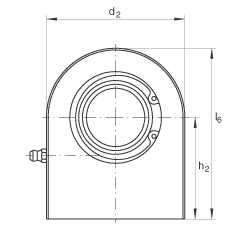 液壓桿端軸承 GF70-DO, 根據(jù) DIN ISO 12 240-4 標(biāo)準(zhǔn)，帶焊接面，需維護