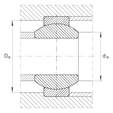 關(guān)節(jié)軸承 GE10-FO, 根據(jù) DIN ISO 12 240-1 標(biāo)準(zhǔn)，需維護(hù)