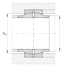 關(guān)節(jié)軸承 GE25-LO, 根據(jù) DIN ISO 12 240-1 標(biāo)準(zhǔn)，需維護(hù)