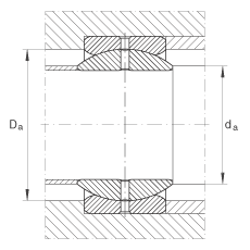 關(guān)節(jié)軸承 GE50-ZO, 根據(jù) DIN ISO 12 240-1 標準，英制尺寸，需維護